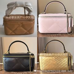 工場卸売りTB女性バッグkiraケースバッグチェーンバッグ牛革菱格シングルショルダーバッグ化粧バッグハンドバッグ