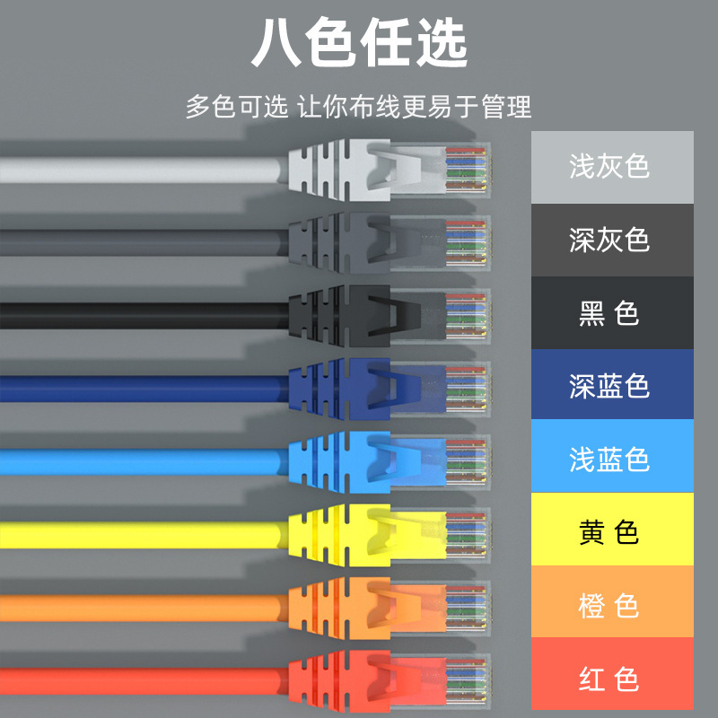 Wholesale Household Use Unshielded Cat5E, Cat6, Shielded Cat6A, Cat7 Network Patch Cables, Computer Network Cables, Connection Cables
