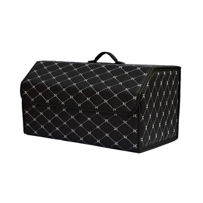 Storage Box, Car storage bag/box - black-white-line-small-size-313031cm