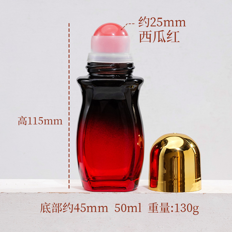 Frasco Roll-On de Cristal Natural y Vidrio para Aceites Esenciales