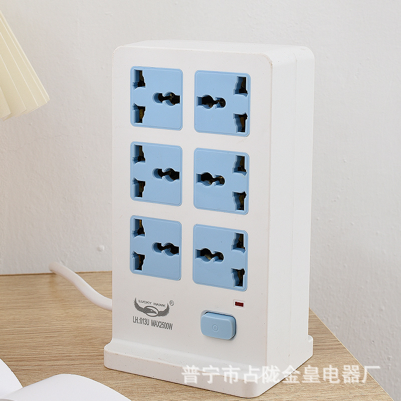 Exportación de comercio exterior enchufe de doble cara de escritorio vertical USB carga enchufe universal enchufe enchufe de fila de enchufe