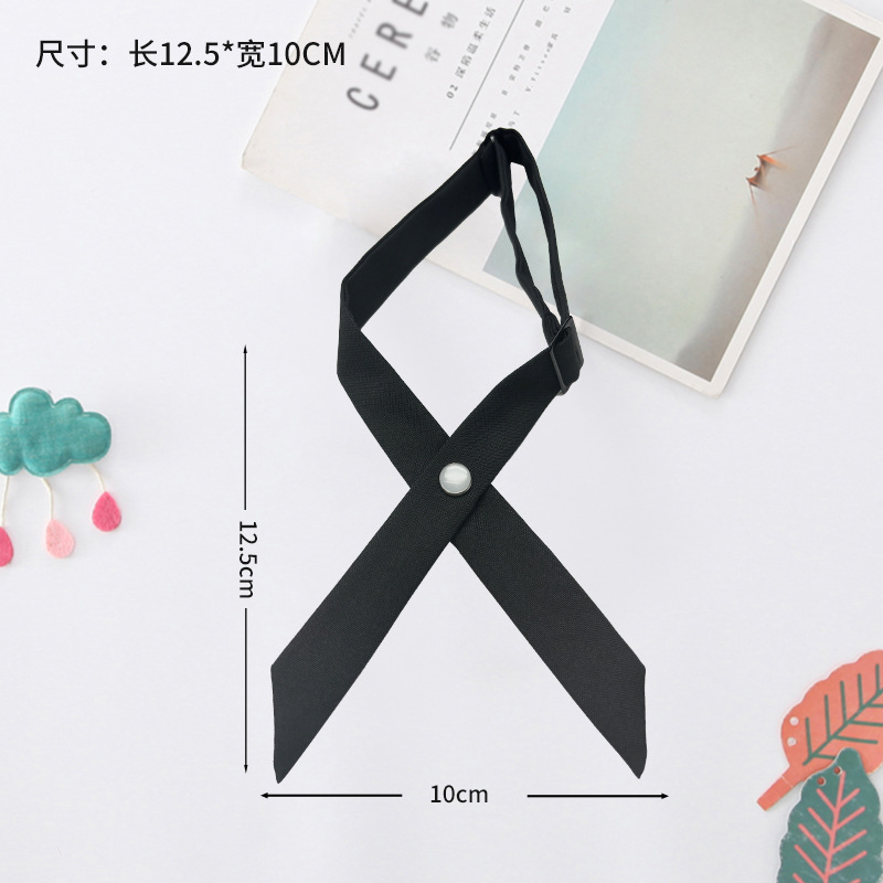 Pajarita para niños nuevo estilo niña estilo universitario flor de cuello color sólido mango largo jk uniforme de mujer cuello flor traje escolar tailandés accesorios