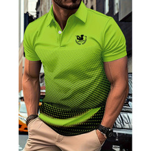 O 44267 Men's color block lapel polo ��ʿƴɫ���� Polo