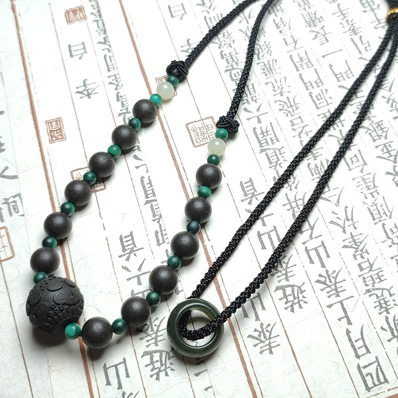【Qian Ling Xiang】Traditional Fragrance Bead Necklace, Fashionable Adjustable Braided Cord for Men, Women, and Children, Simple and Elegant 【Qian Ling Xiang】Traditional Fragrance Bead Necklace, Fashionable Adjustable Braided Cord for Men, Women, and Children, Simple and Elegant