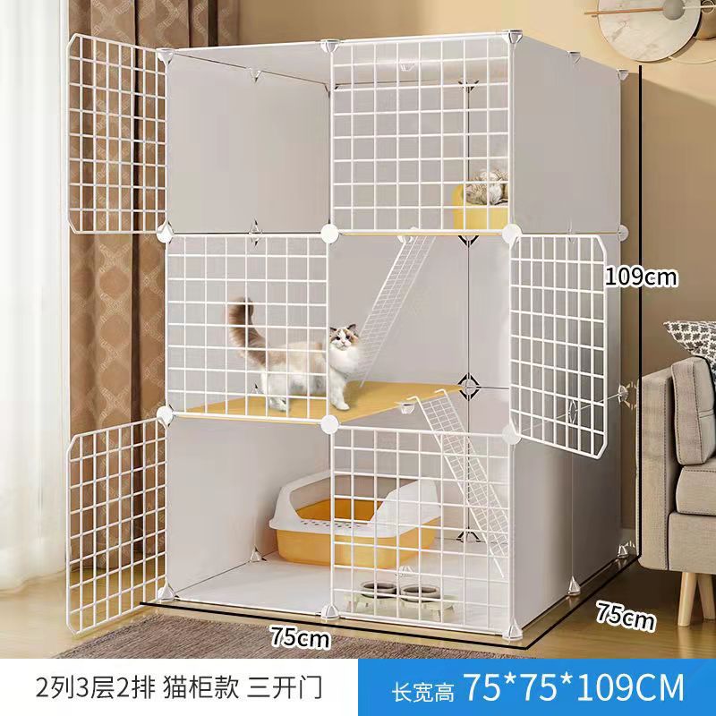 2열, 3층, 2열 - 초대형 공간의 고양이 캐비닛 모델