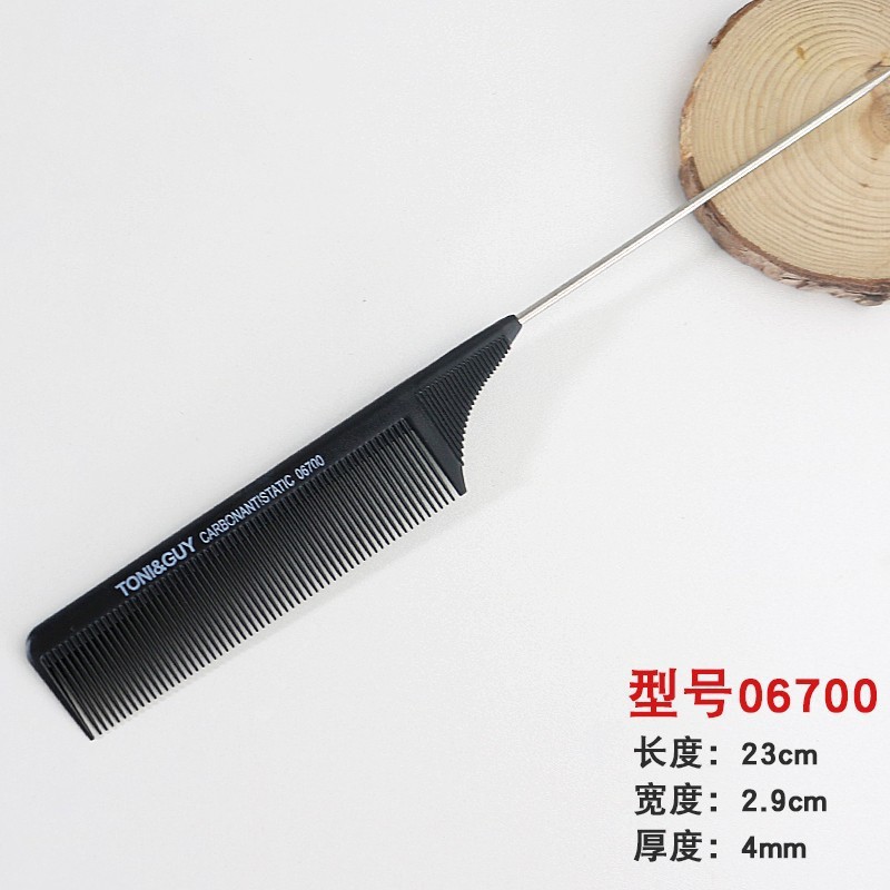 Peine de cinco agujas, peine de cola puntiaguda especial para maquillador, peine de pelo, peine de textura de pelo, peluquería, costura de pelo de cinco puntas y cinco dientes