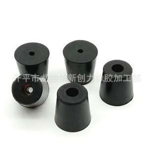 Black Rubber Foot Pads with Gaskets, Anti-Slip Rubber Pads, Furniture Hardware Foot Pads, Rubber Shock-Absorbing Pads, Instrument Machine Foot Pads