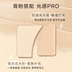 Judydoll Orange Dual Sculpting Highlight Palette Matte Powder Highlighting Cream Brightens Three-dimensional Face Covers Tear Trough Cross-border