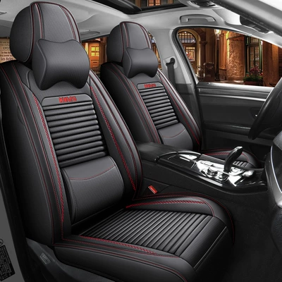 Car Seat Cover for All Seasons, Fully Enclosed Seat Cushion, Solid Waist Leather Car Seat Cushion, Fully Enclosed Car Seat Cover
