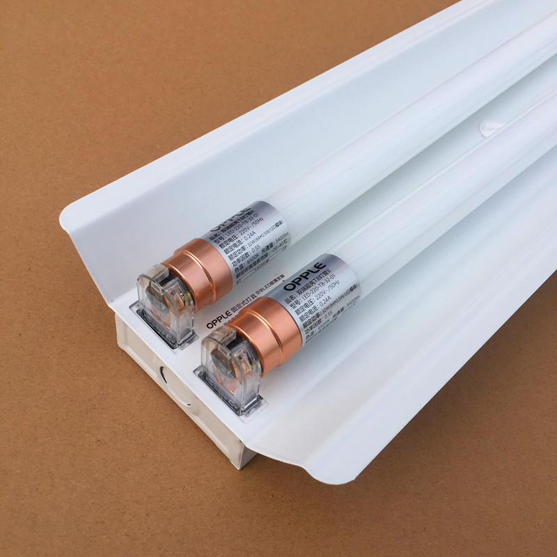 オプ照明ledランプ蛍光灯スタンド1.2メートルt8ランプ単二重管カバー付き平蓋セット一体化|undefined