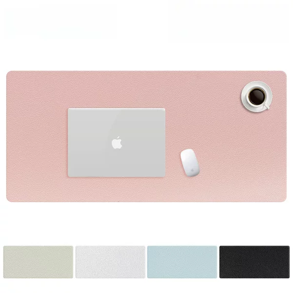Double-sided Leather Mouse Pad Oversized Table Mat Laptop Pad Keyboard Writing Desk Pad Waterproof Tablecloth