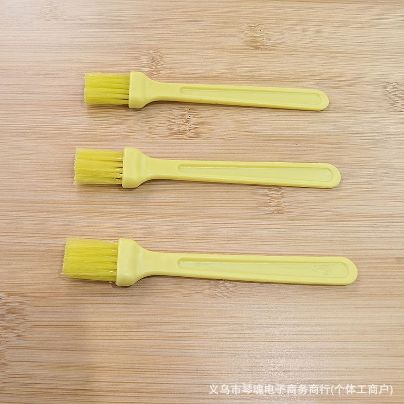 源头供应黄色植毛刷点钞机毛刷方形塑料毛刷清洁小家电清洁除尘刷
