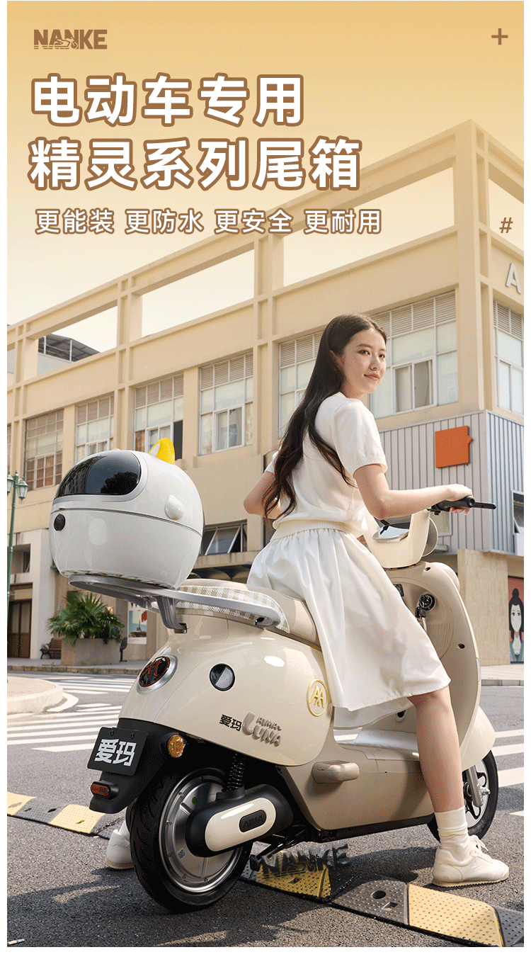 Cross-Border Popular Pet Motorcycle Trunk Rainproof and Sunproof Electric Vehicle Trunk Large Capacity Electric Vehicle Trunk
