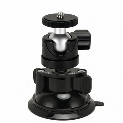 Xun Cross-Border Aluminum Alloy Mini Metal Bracket Suction Cup Fixed Car Window Bracket Base Mini RV Marine Bracket (Roof rack) - mini-suction-cup-stand