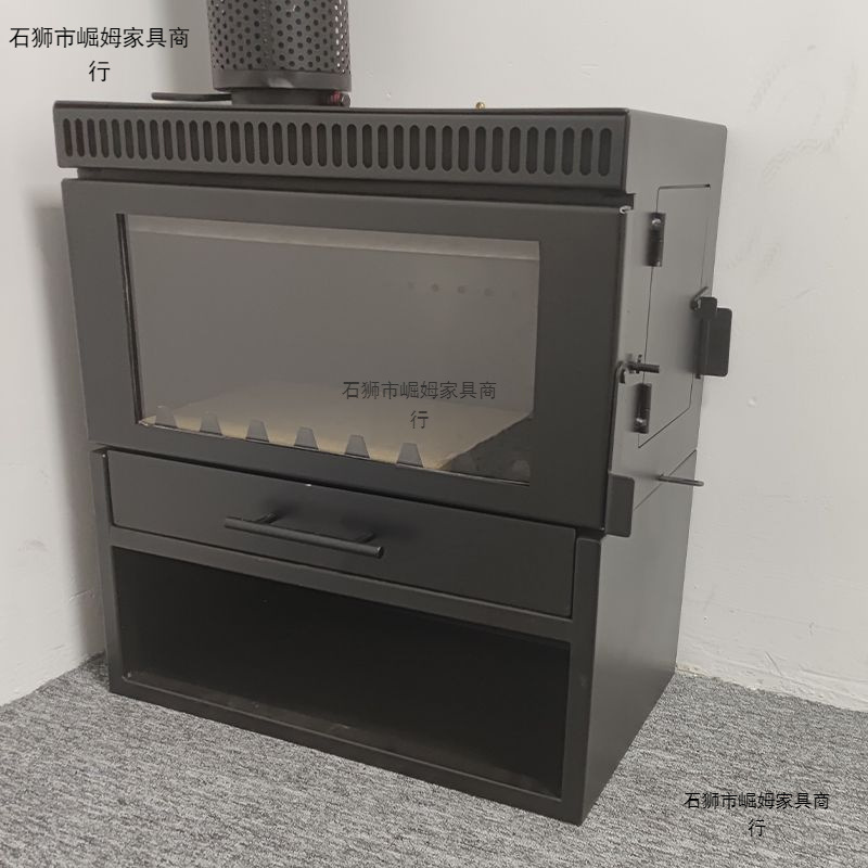 真火燃木壁炉木柴取暖农村家用室内民宿别墅柴火欧式取暖炉火炉