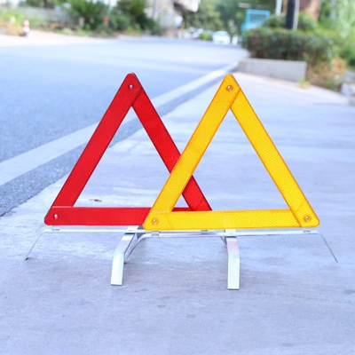 Collision, Reflective for Vehicles, Warning sign