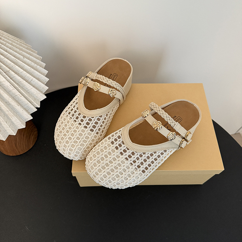 Women's Summer 2026 New Style Slippers For Outdoor Wear, Non-Slip, Casual, With Internal Height Increase, Soft Sole,_voghion.com