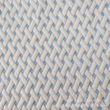 热卖凉爽冰丝3D面料 菱形白蓝相间床垫套乳胶枕套汽车坐垫套面料