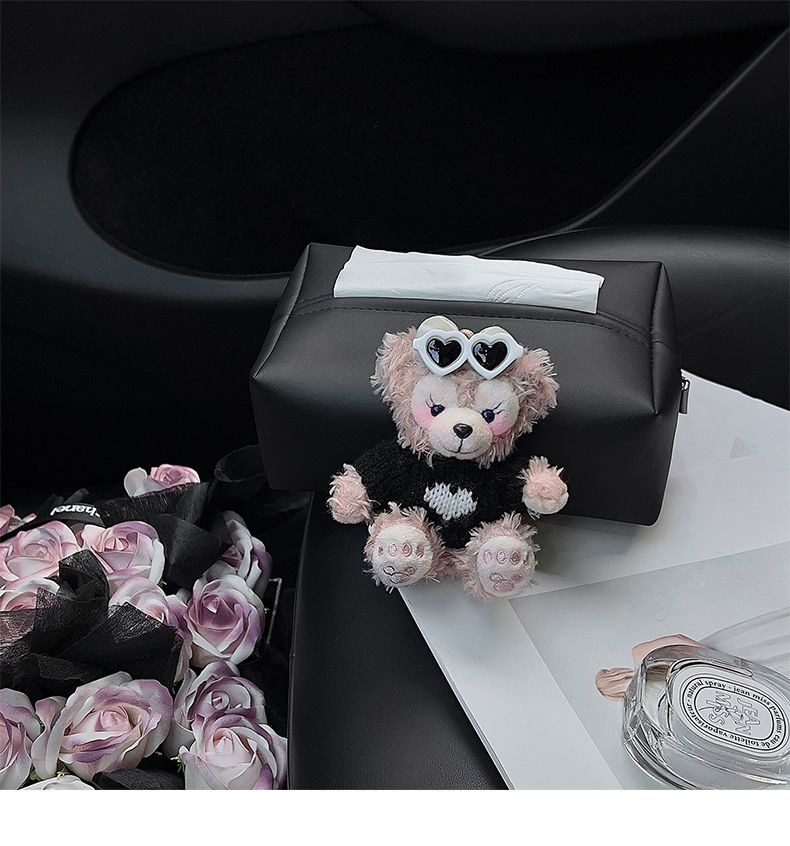 Shirley Mei car tissue box car inner hand box paper box cute car center console tissue bag high sense