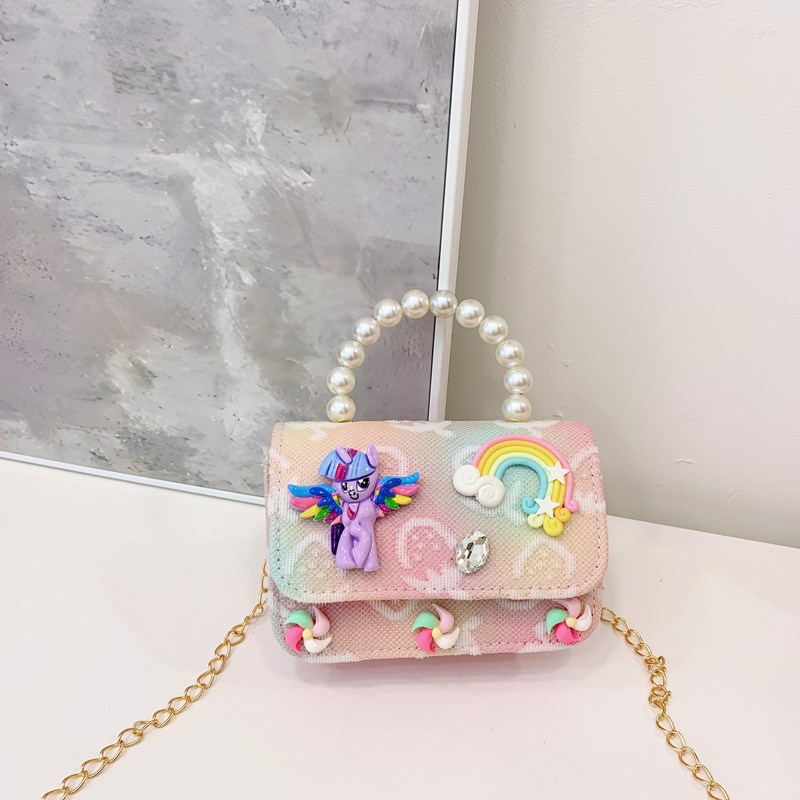 Bagos para niños 2025 nuevo estilo coreano de niña princesa bolso de cambio de mano lindo bolso de hombro de dibujos animados de peluche