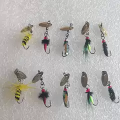 Wholesale Micro Lures - Melon Seed Spinner Blades, Poison Mosquito, Bee, Winged Fly Hooks - Modified Bionic Insect Artificial Baits