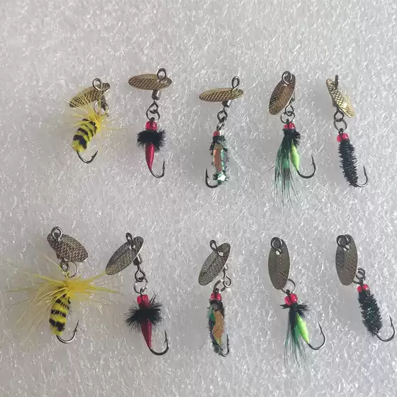 Wholesale Micro Lures - Melon Seed Spinner Blades, Poison Mosquito, Bee, Winged Fly Hooks - Modified Bionic Insect Artificial Baits