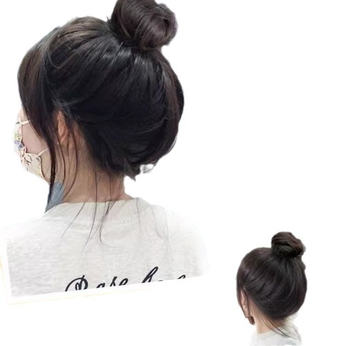 Grapefruit leather hair bag  winter new style hairstyle artifact for lazy people to increase hair volume on the head, fluffy grapefruit leather hair bag