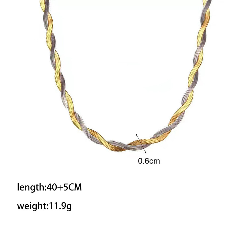 【XKN0301】더블 스트랜드 목걸이 투 컬러