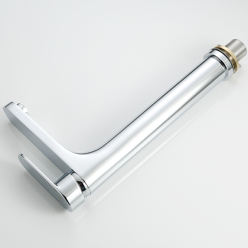 Grifo de lavabo doméstico frío y caliente de cobre elevado transfronterizo, baño, lavabo frío y caliente, grifo de lavabo