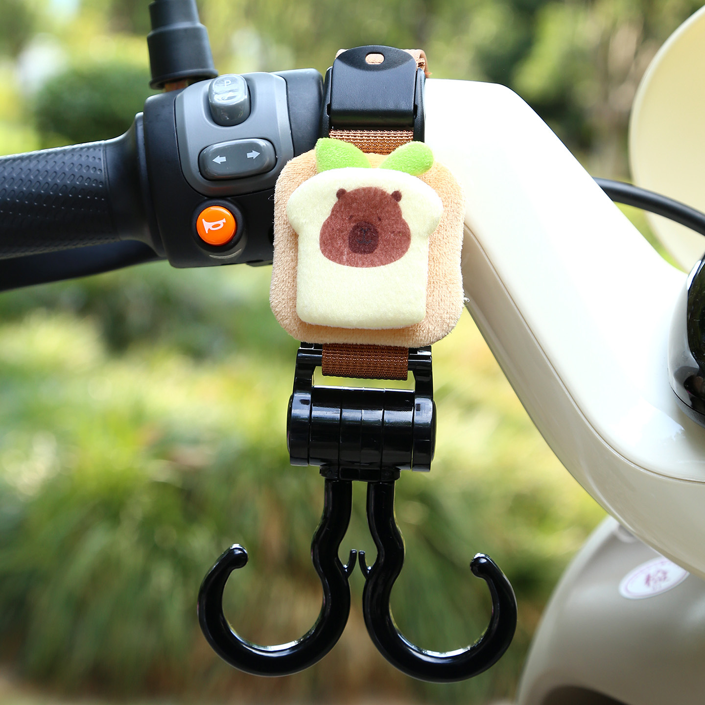 Electric Vehicle: Universal Other Electric Vehicle Accessories - brown-double-hook-bread-bear-plush-extended-45cm