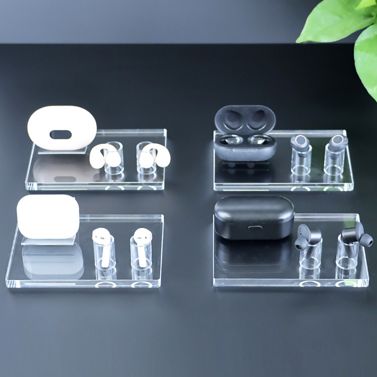 Exhibition Hall headset display stand table clip ear hook earplugs bracket TWS wireless sports Bluetooth headset bracket exhibition