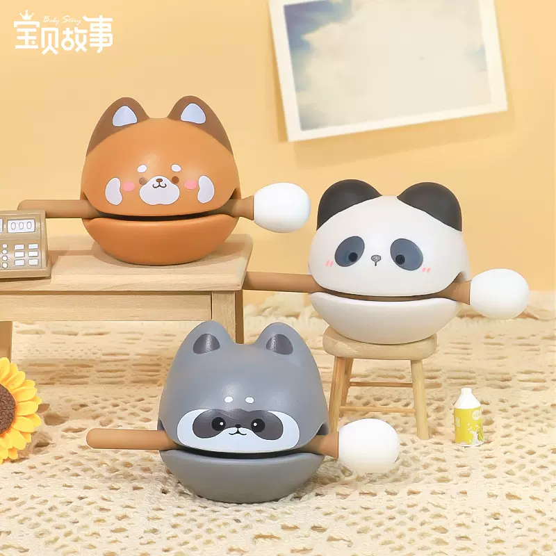 敲无压力功德+1小木鱼解压摆件办公工位敲打情绪控制治愈解压玩具