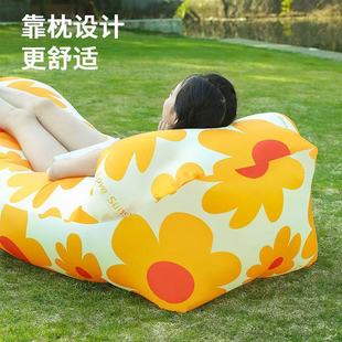Picnic Outdoor Bed Internet Celebrity Inflatable Portable Camping Lazy Inflatable Sofa Air Mattress Folding Air-Free