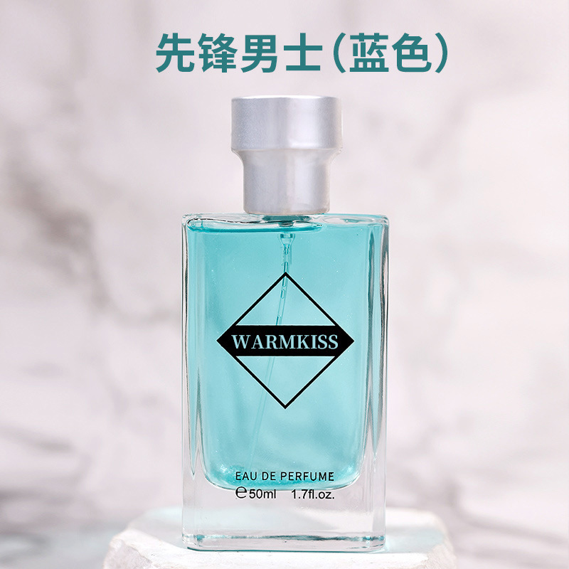 Transfronterizo WARMKISS Pioneer Perfume de hombre de alto nivel, fragancia duradera, fragancia de té 50ml, fábrica de una pieza
