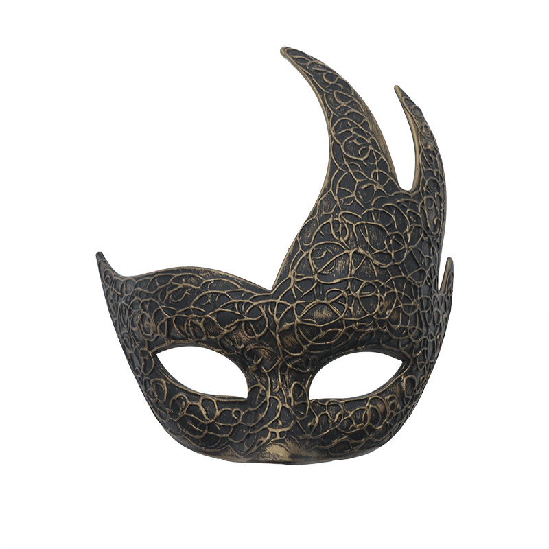 Amazon ventas calientes retro mitad cara máscara de jazz Halloween carnaval máscara decoración de fiesta