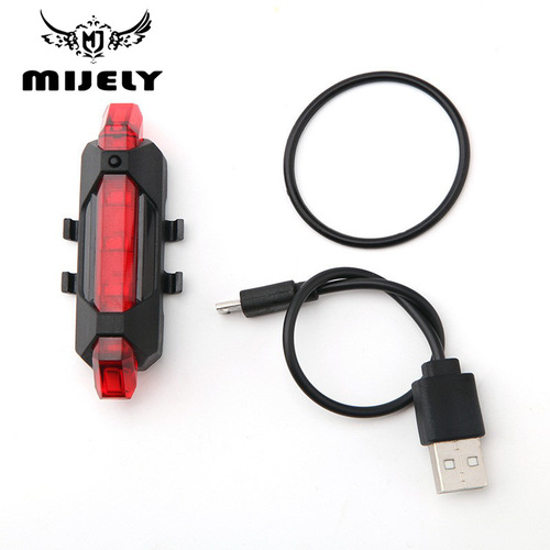 usb charging bicycle warning tail light bicycle tail light outdoor cycling LED high brightness bicycle light