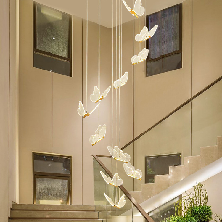 Nordic moderno restaurante dormitorio post-moderno mesita de noche sala de estar pared de fondo ventana Barra de doble cabeza Red araña de mariposa roja