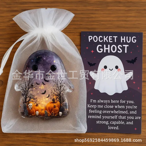 跨境新款 Halloween Pocket Cards 万圣节口袋卡片装饰品|undefined
