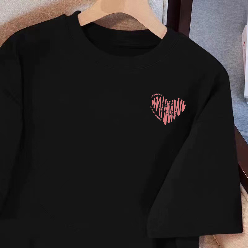 핑크 하트 모양의 작은 마크 [블랙]