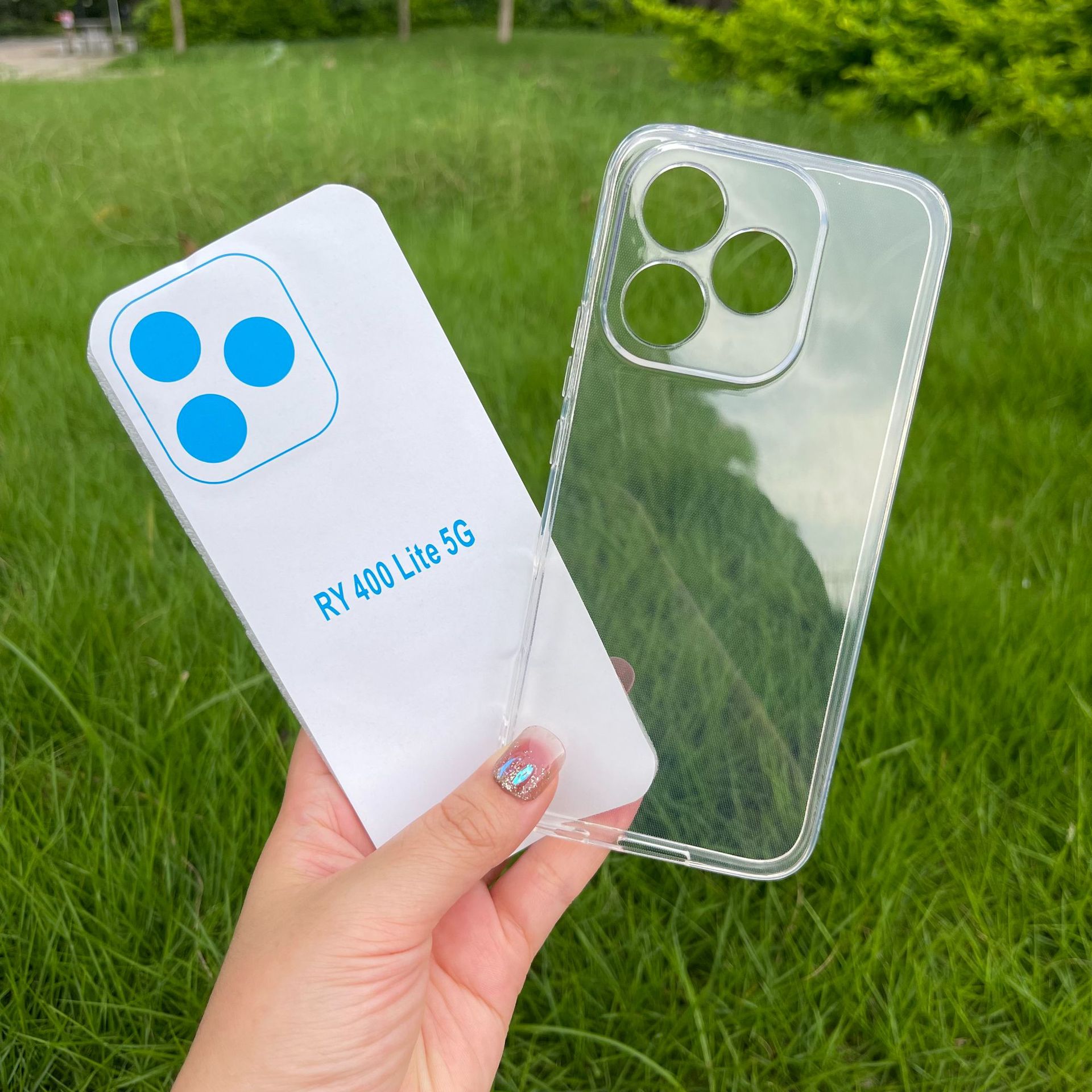 Highly Transparent 1.5mm Tup Mobile Phone Case Suitable for Huawei Honor 400 Lite Anti-Fall Clear Water Case Straight Edge Soft Case