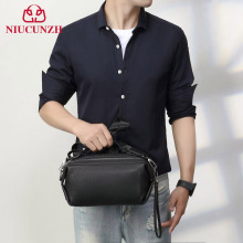 NIUCUNZH真皮男士时尚潮流单肩包高级感通勤便携斜挎包户外随身包
