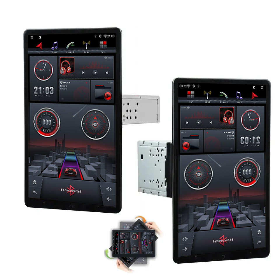 360-Degree Rotating Head Shaking Machine 13inch Android Double Spindle 1920*1200 Touch Screen Car Radio Gps Navigation