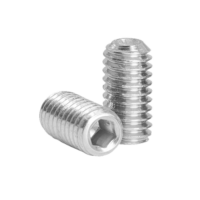 不锈钢/铜美制凹端内六角粗牙/细牙紧定英制无头机米螺丝UNC/UNF