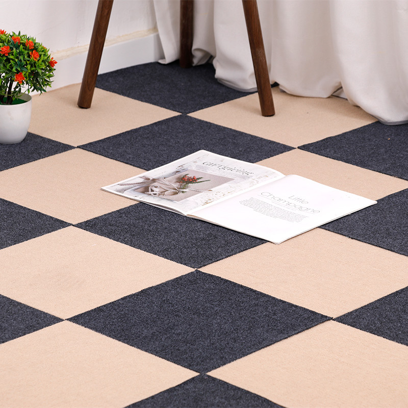Tapete Modular Autoadhesivo de Poliéster Antideslizante para Sala de Estar y Dormitorio