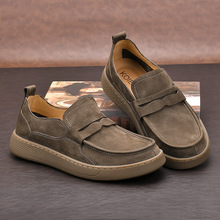 夏季轻便新款皮鞋男鞋时尚休闲鞋低帮男士皮鞋乐福鞋一脚蹬单鞋