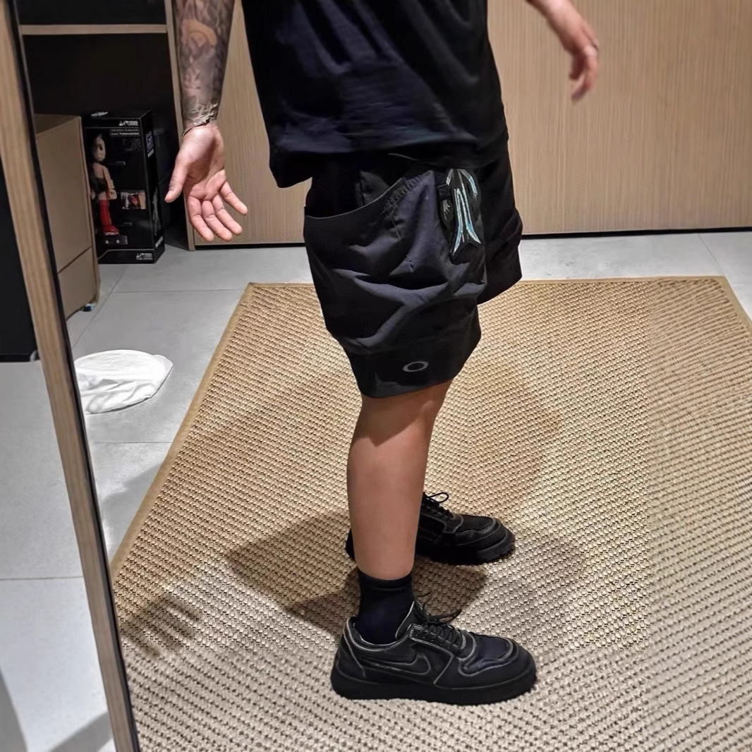 High Version O@Kley Oakley Outdoor Functional Casual Shorts Men's Waterproof Summer Loose Large Flap Pocket Pants Five-Point Pants