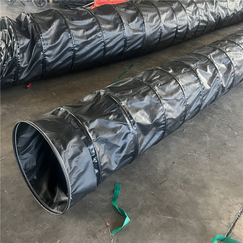 800mm矿用骨架风筒 矿井缩伸通风管道 阻燃风筒布