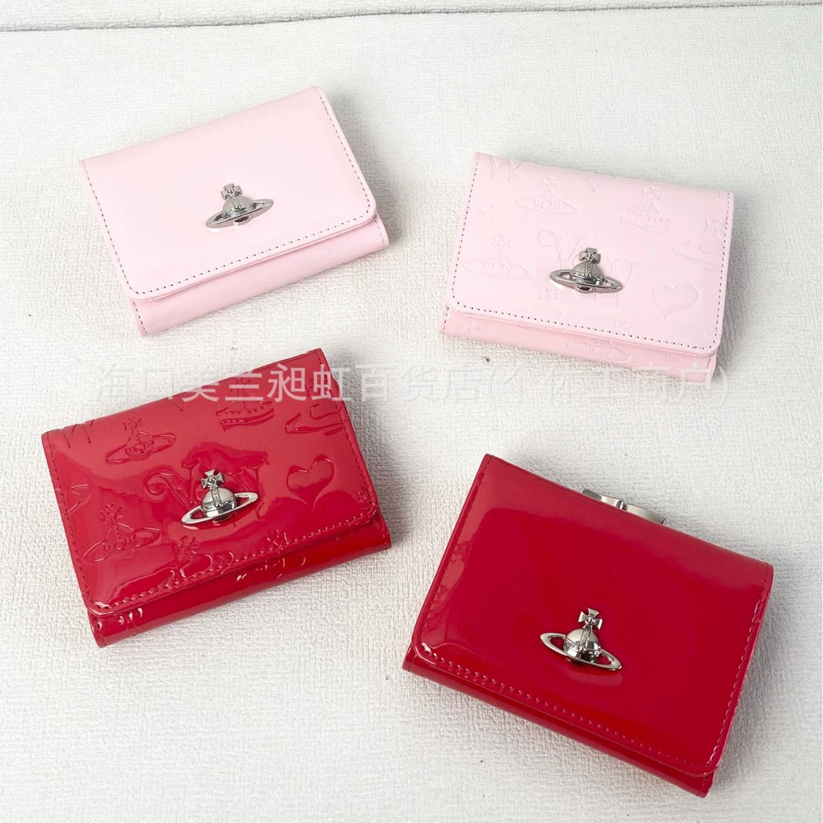 2026 Новый кошелек Queen Mother Saturn Tri-fold Wallet Coin Purse Bag Simple Multi-Card Slot Storage Bag