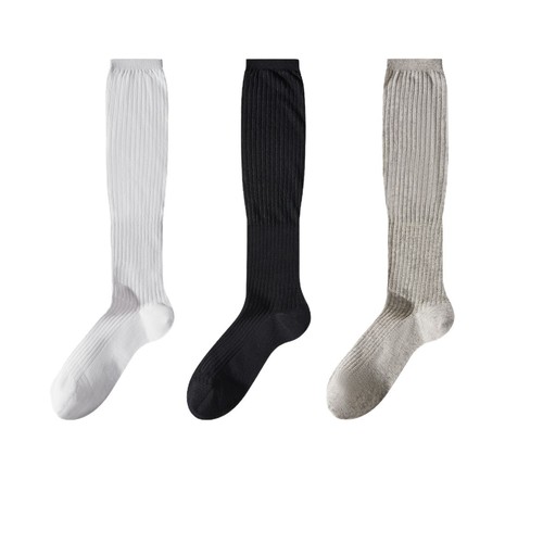 miu striped pile socks for girls and women, solid color splicing college summer light calf socks breathable slimming mid-calf cotton socks 
