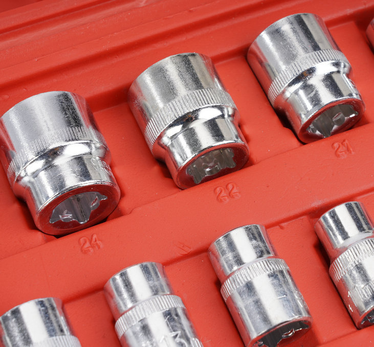 In stock: 37-piece auto repair socket wrench set, car maintenance tools, car repair ratchet, vehicle hardware toolbox
